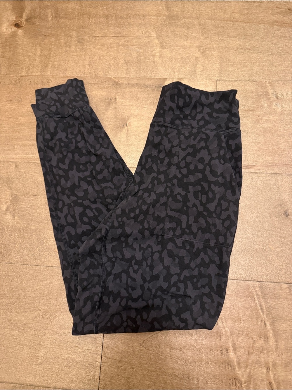 Lululemon Align High-Rise Leggings – Formation Camo Deep Coal Multi Size 6 🖤